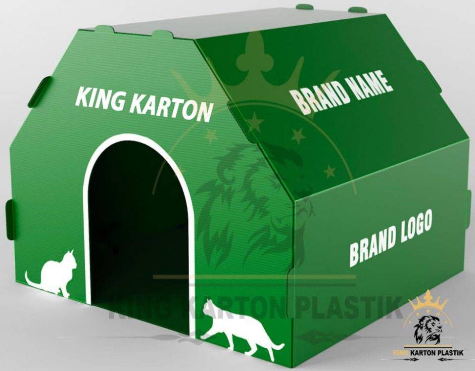 Kedi Kopek Evi King Karton Plastik