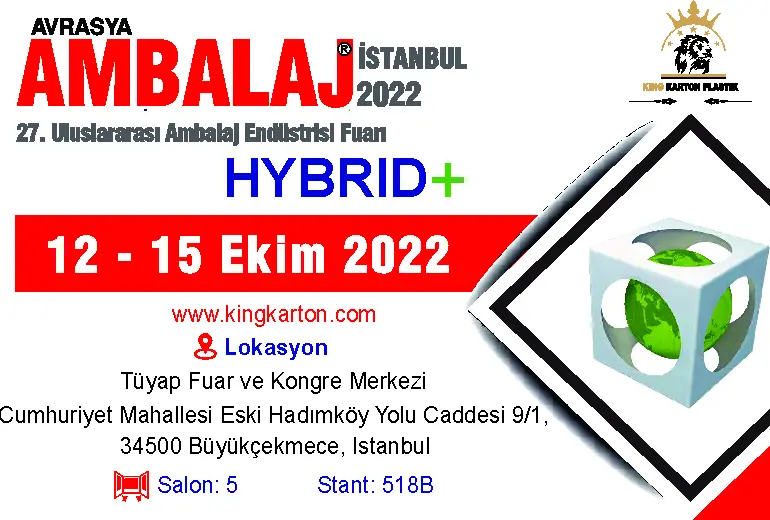 Avrasya Ambalaj Istanbul 2022 King Karton Plastik King Karton Plastik