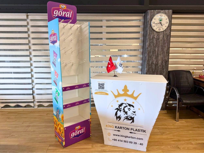 Goral Askili Ay Cekirdegi Teshir Standi King Karton Plastik