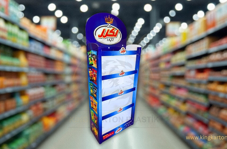 5 Raflı Kilitli Snack Standı