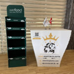 wefood display stand 1 King Karton Plastik