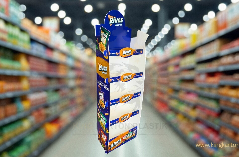 Rivos Cips Rafli Teshir Standi King Karton Plastik